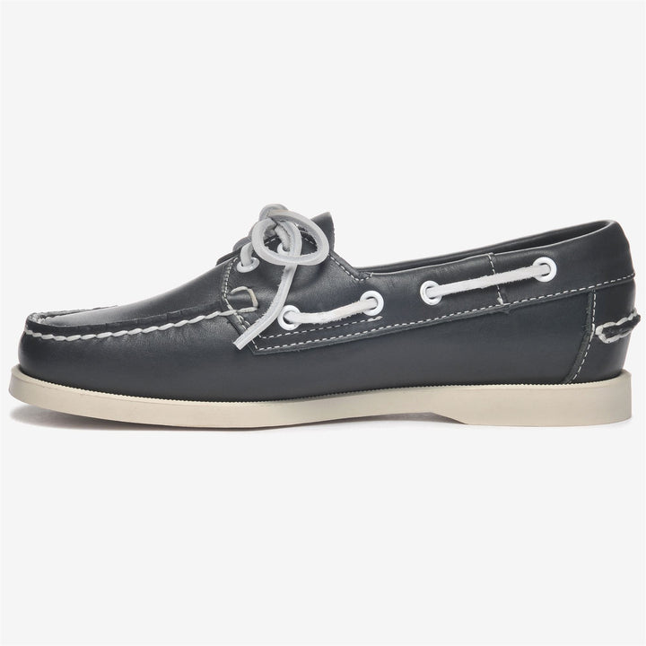 Chaussures bateau mocassins bleu marine pour femme 3