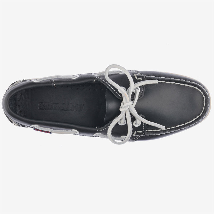 Chaussures bateau mocassins bleu marine pour femme 4