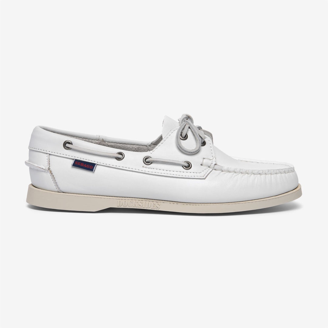 Grey White Women's Nautical Moccasin Boat Shoes for Yachting 01