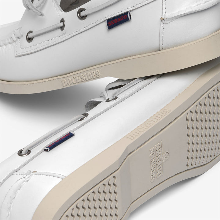 Grey White Women's Nautical Moccasin Boat Shoes for Yachting 5