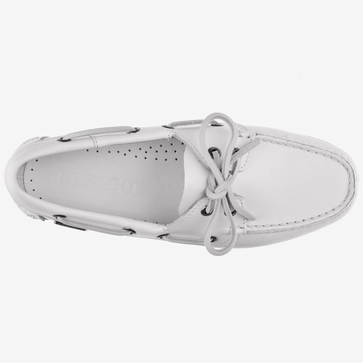 Grey White Women's Nautical Moccasin Boat Shoes for Yachting 4