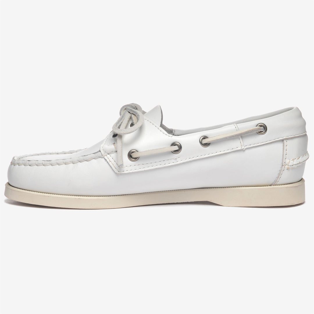 Grey White Women's Nautical Moccasin Boat Shoes for Yachting main