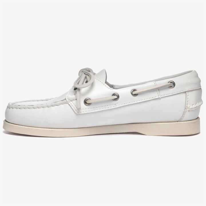 Grey White Women's Nautical Moccasin Boat Shoes for Yachting 3