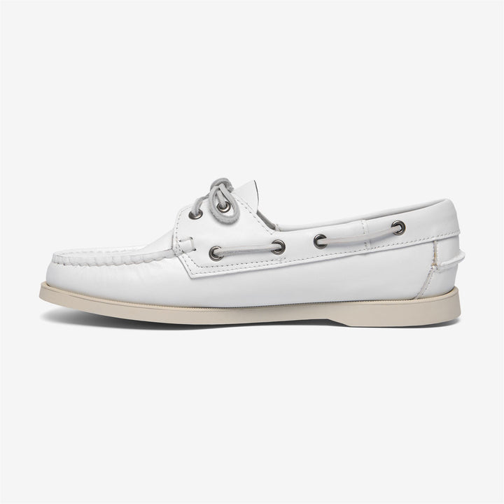 Grey White Women's Nautical Moccasin Boat Shoes for Yachting 3