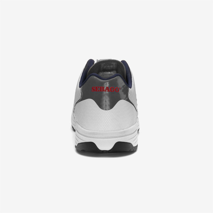 Grey White Men's Low Cut Sailing Sneakers with Water-Draining Technology 5