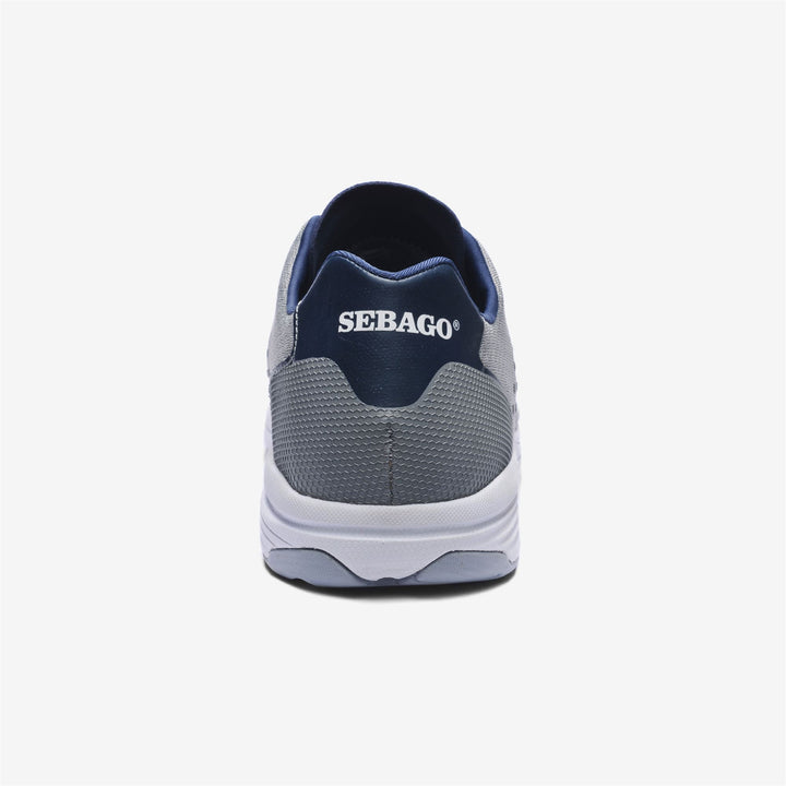 Grey Navy Men's Low Cut Sailing Sneakers with Water-Draining Technology 5