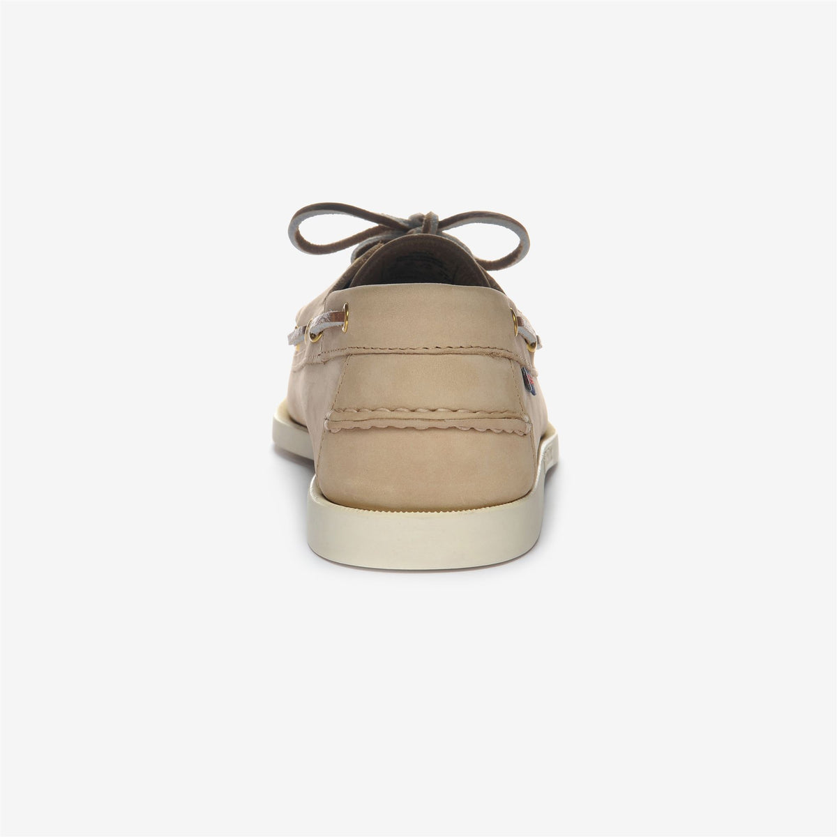 Beige Men's Nubuck Boat Shoe