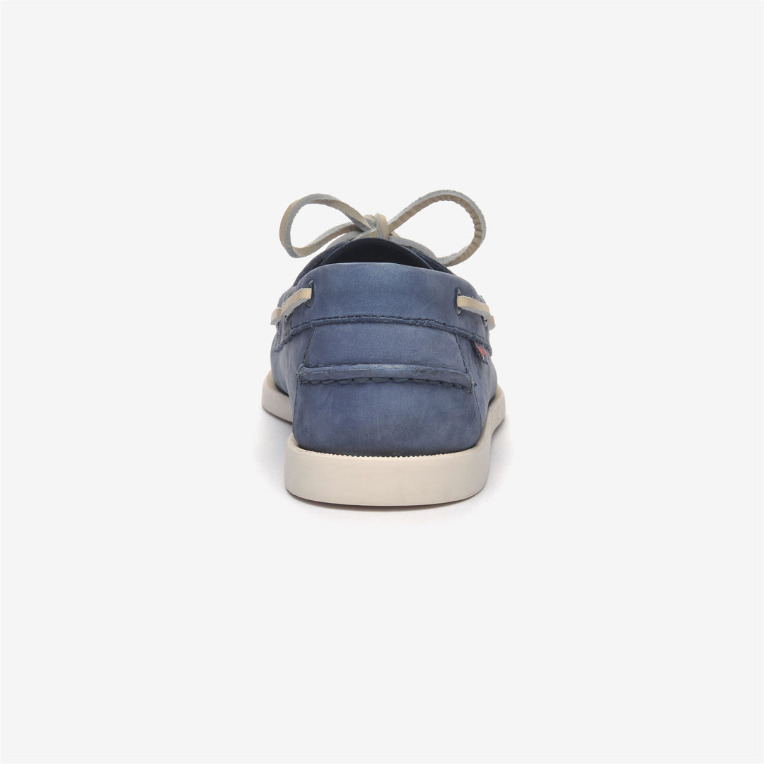 Navy Blue Men's Nubuck Yachting Moccasin Boat Shoes main