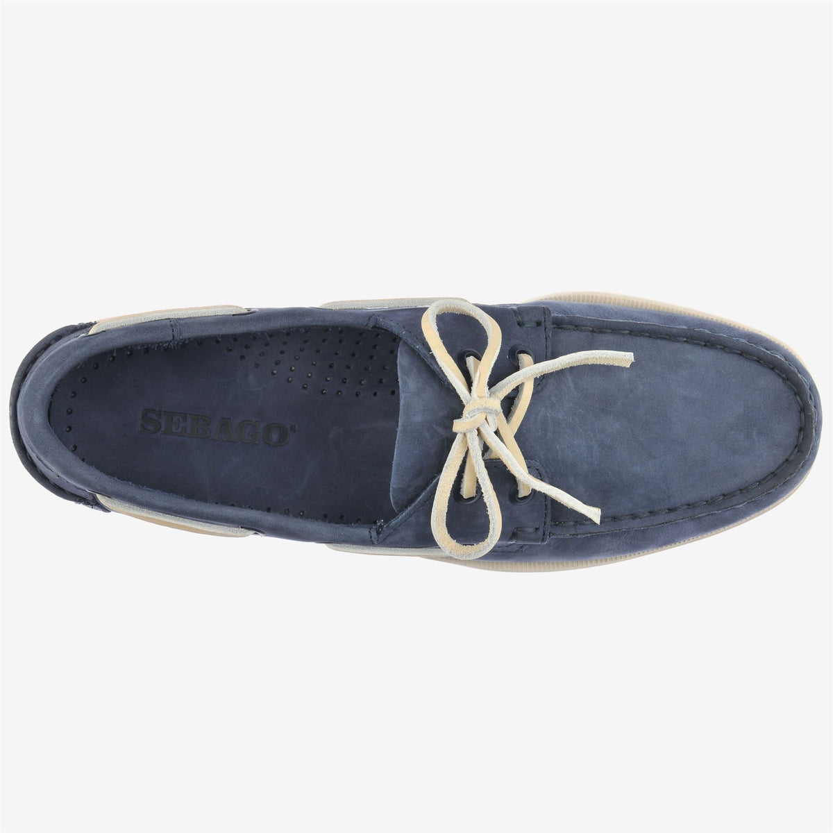 Blue Men's Nubuck Boat Shoe