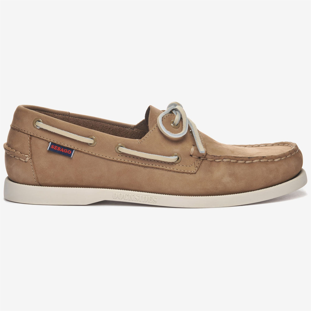 Brown Taupe Men's Nautical Moccasin Boat Shoes for Yachting 01