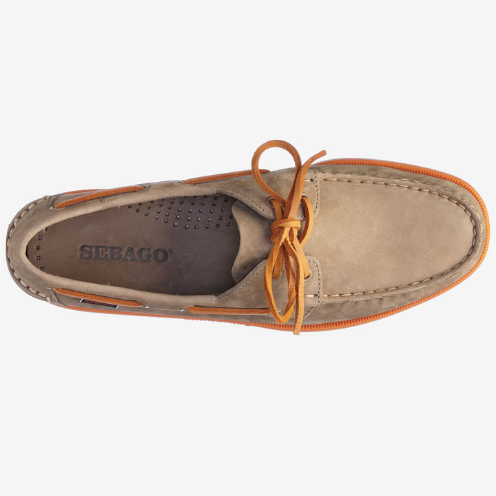 Braune Orange Herren Nubuk Yachting Mokassin Bootsschuhe 4