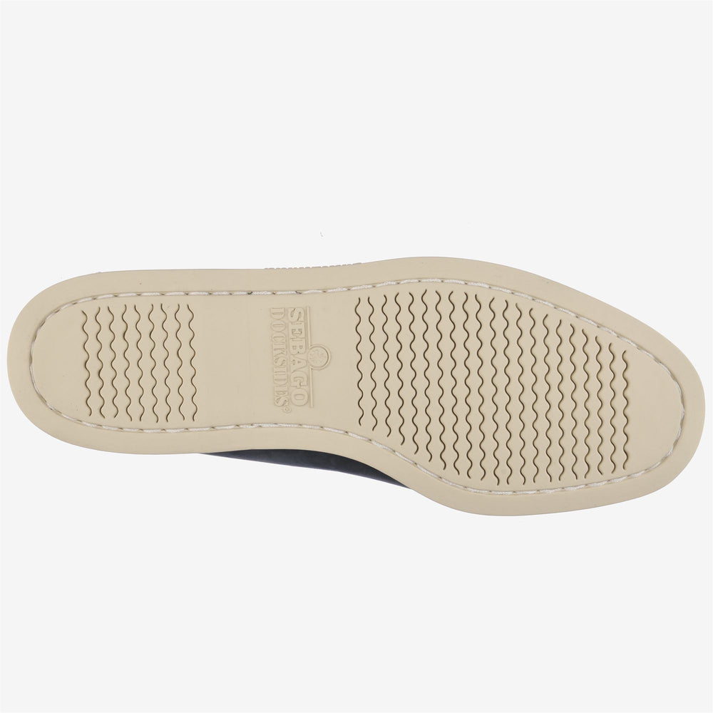 Blue Men's Nautical Nubuck Moccasin Boat Shoes 02