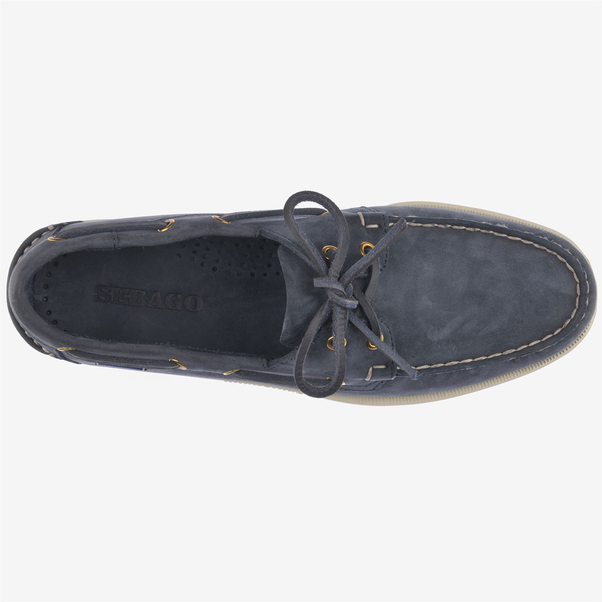 Blue Men's Nubuck Boat Shoe