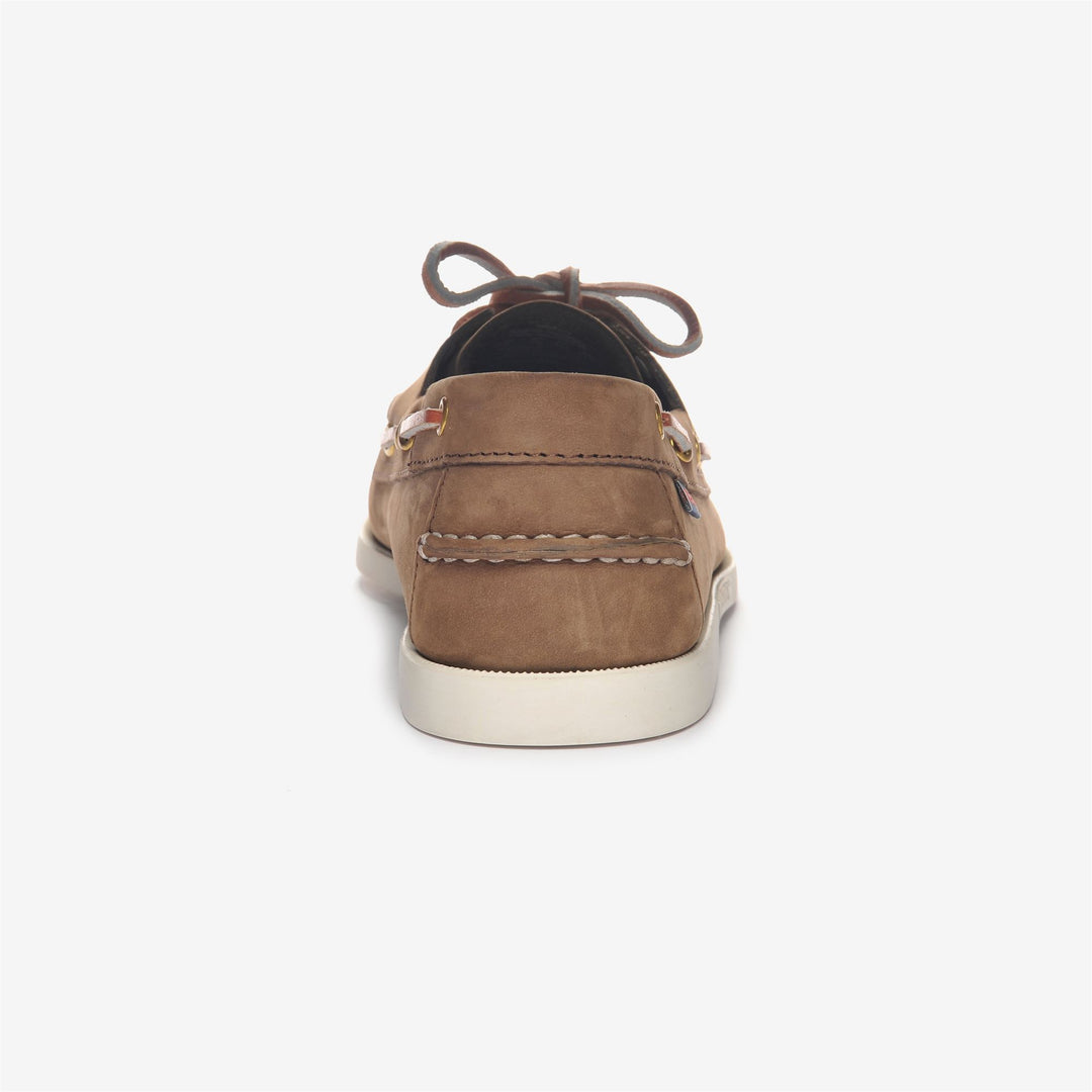 Brown Men's Nubuck Boat Moccasins with Anti-Slip Sole main