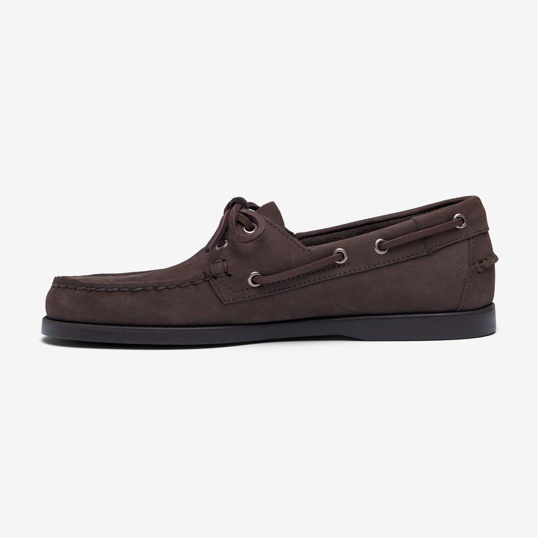 Brown Men's Nautical Moccasin Boat Shoes for Yachting main