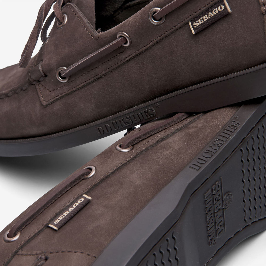 Brown Men's Nautical Moccasin Boat Shoes for Yachting main