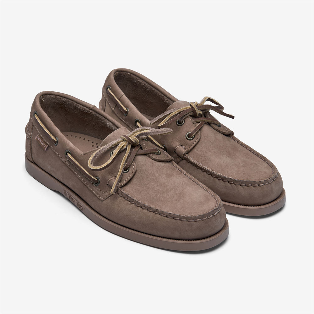 Brown Men's Nautical Nubuck Moccasin Boat Shoes 02