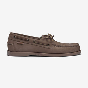 DOCKSIDES PORTLAND NUBUCK - Docksides - Mocassin - Man - TOTAL BROWN TAUPE