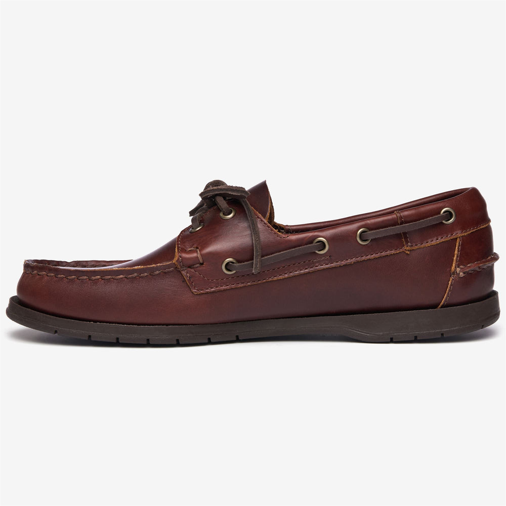 Mocassins nautiques marron pour homme, pour la navigation de plaisance 02
