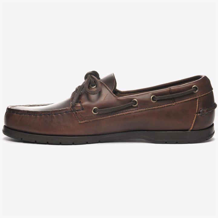 Dunkelbraune Slip-On-Mokassins für Herren im maritimen Stil 3