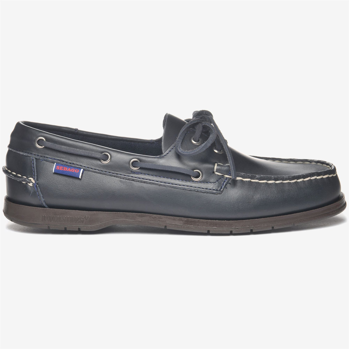 Blue Men's Leather Boat Shoe