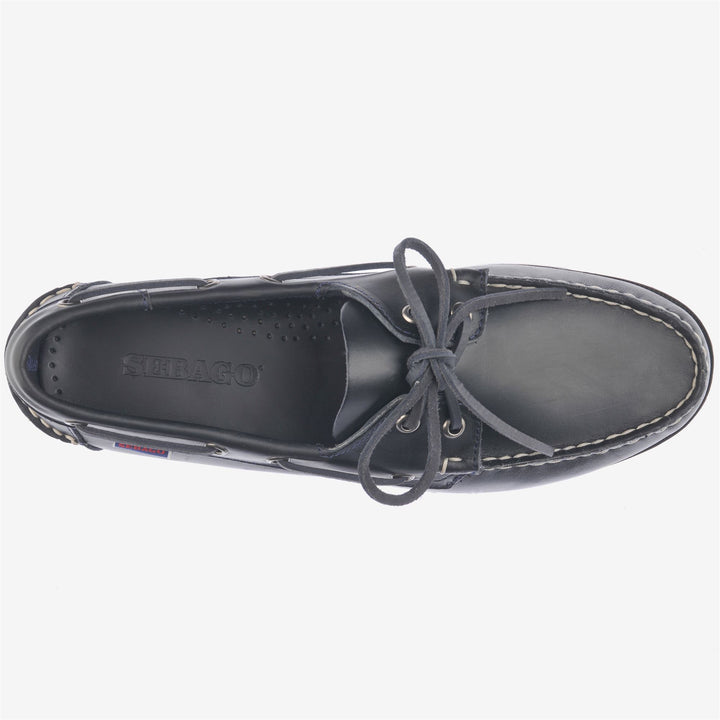 Navy Blue Men's Nautical Slip-On Moccasins with Antislip Sole 3