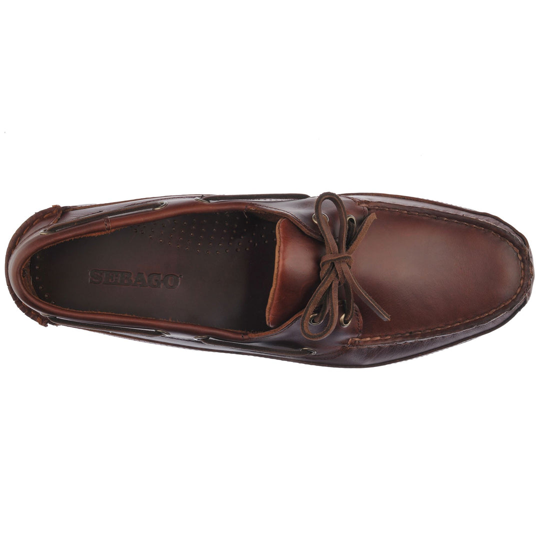 Mocasín náutico marrón para hombre, calzado para yates main