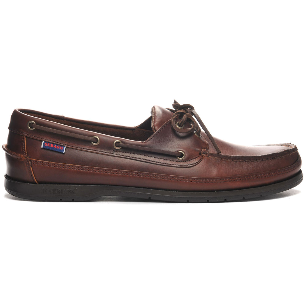 Mocasín náutico marrón para hombre, calzado para yates 01