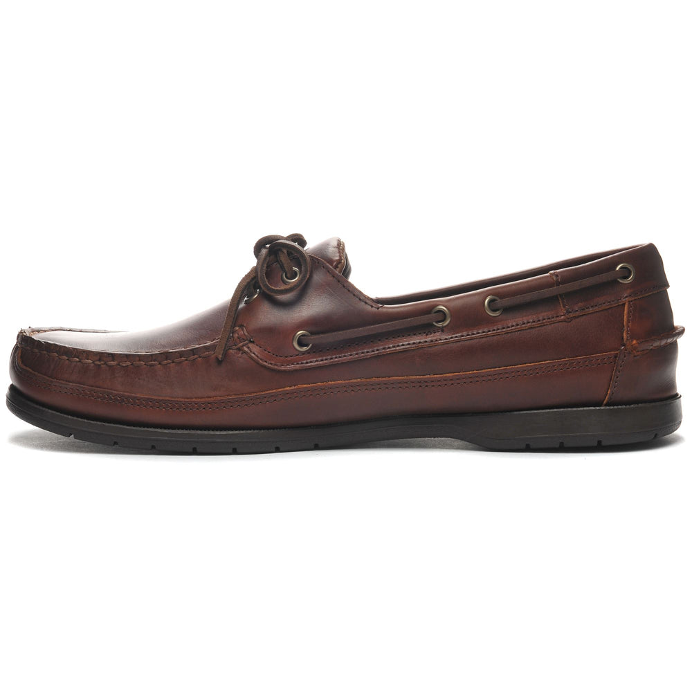 Mocasín náutico marrón para hombre, calzado para yates 02