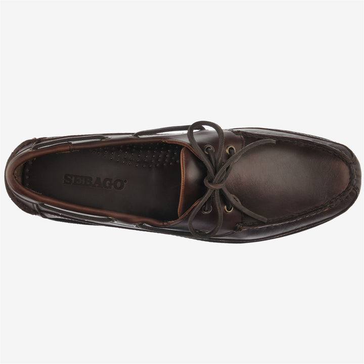 Dunkelbraune Herren-Mokassins im Nautik-Stil für den Yachtsport 4