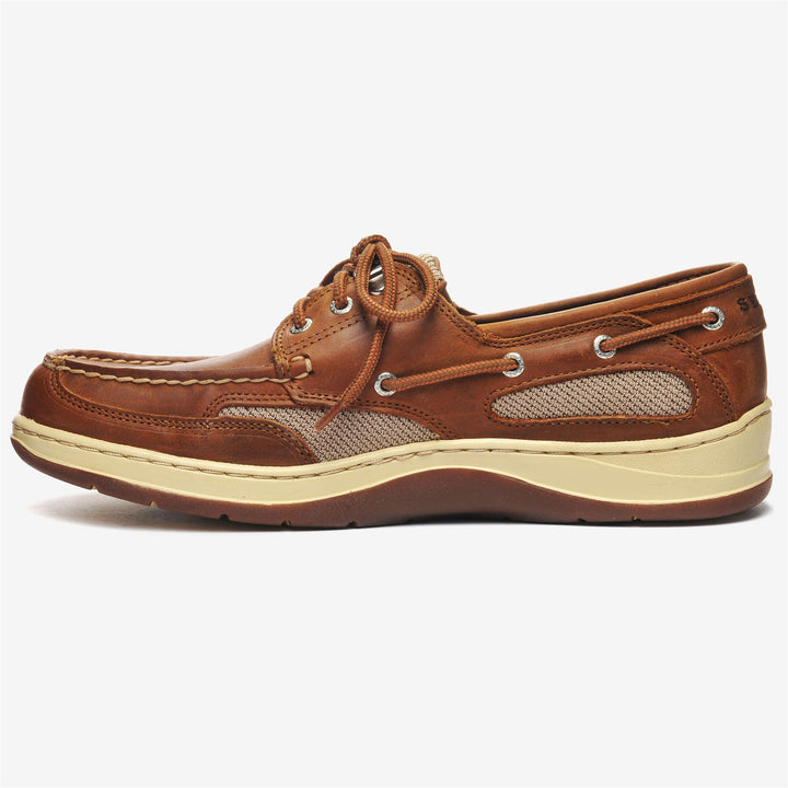 Brown Orange Men's Sailing Moccasins with Slip-Resistant Sole 3
