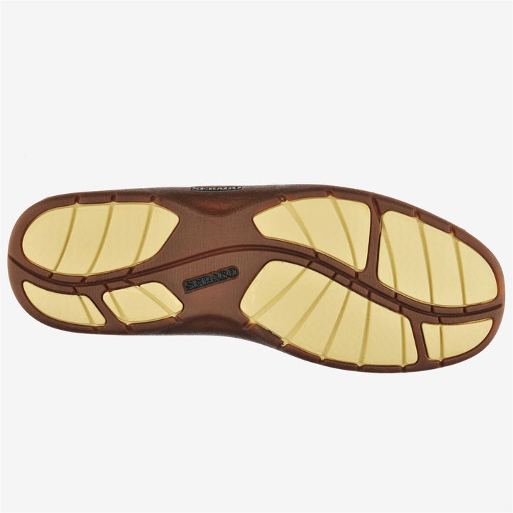 Brown Orange Men's Sailing Moccasins with Slip-Resistant Sole 2