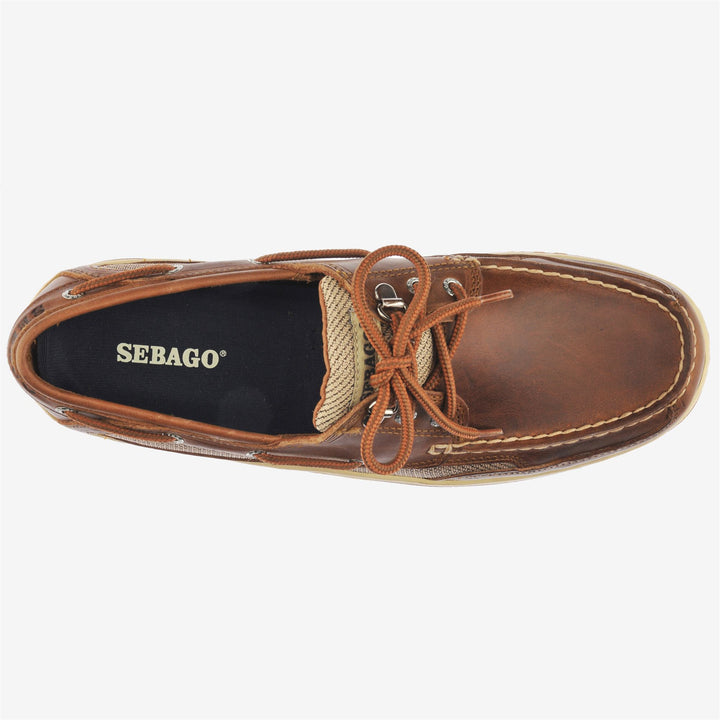 Brown Men's Sailing Moccasins with Slip-Resistant Sole 4