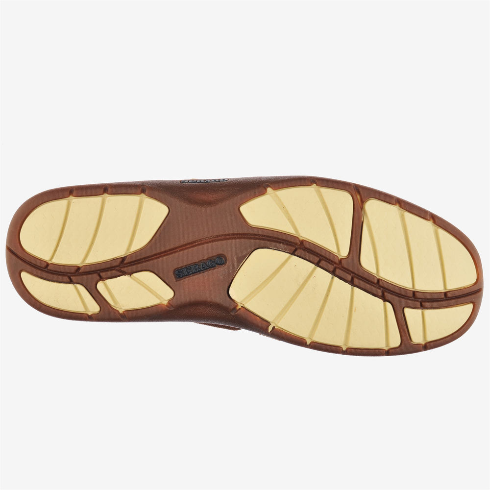 Brown Men's Sailing Moccasins with Slip-Resistant Sole 02