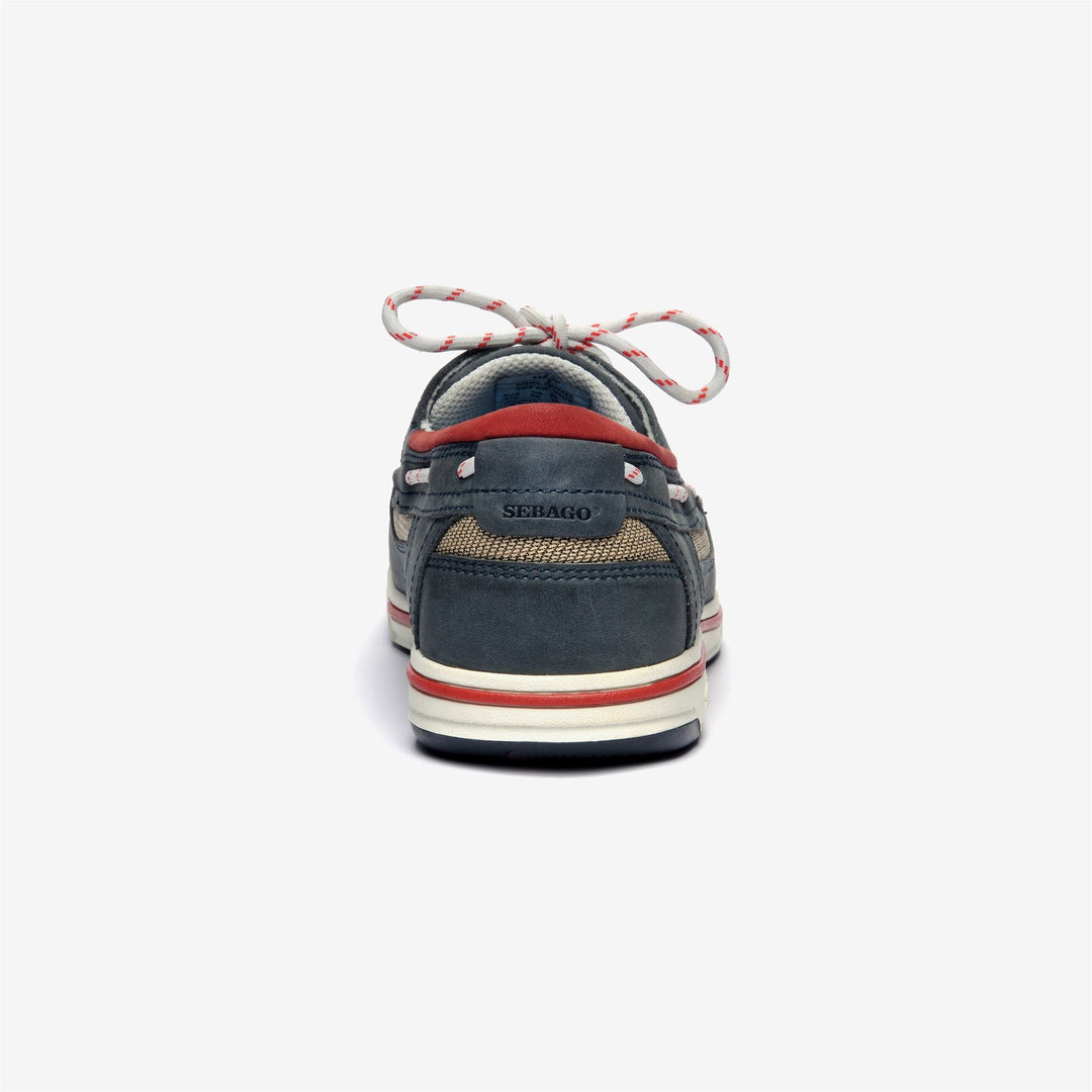 Navy Blue Men's Sailing Moccasins with Anti-Slip Grip main