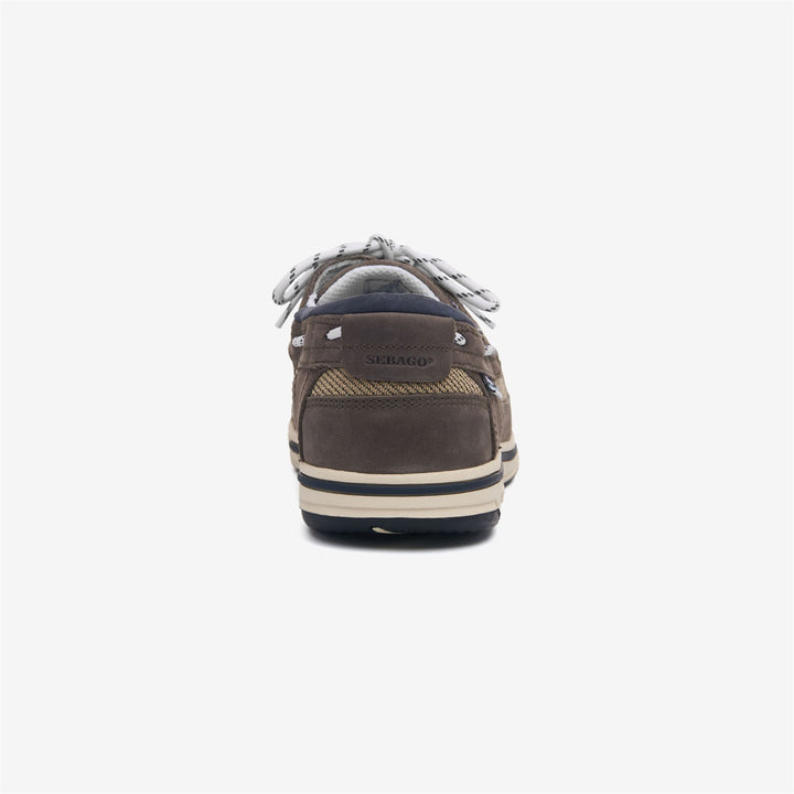 Dark Grey Men's Sailing Moccasins with Anti-Slip Grip 5