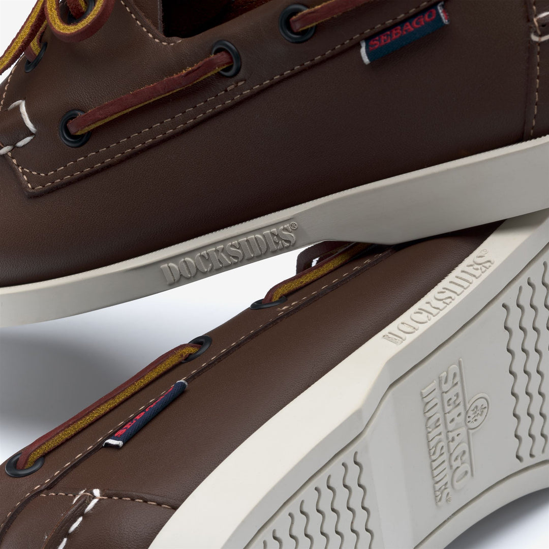 Brown Men's Nautical Moccasin Boat Shoes for Yachting main