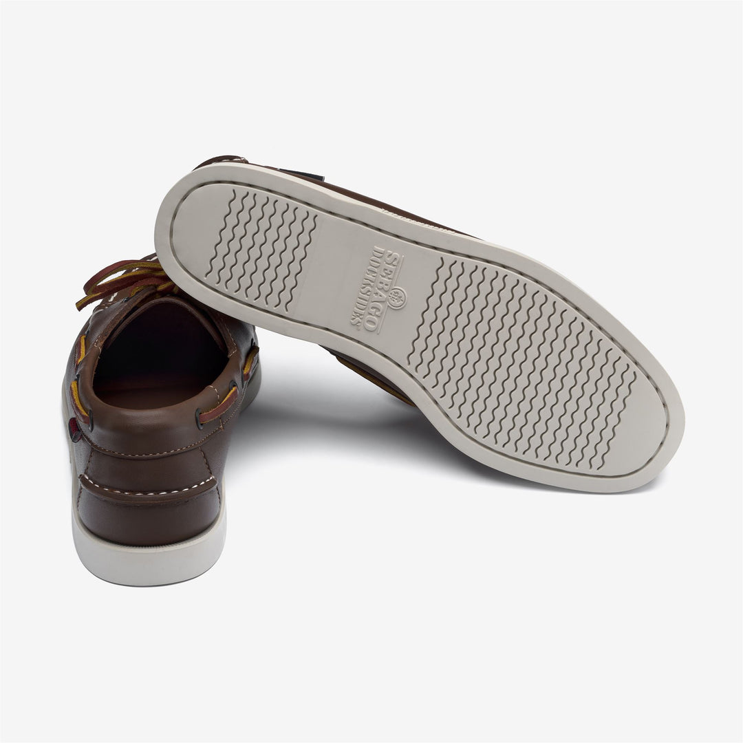 Brown Men's Nautical Moccasin Boat Shoes for Yachting main