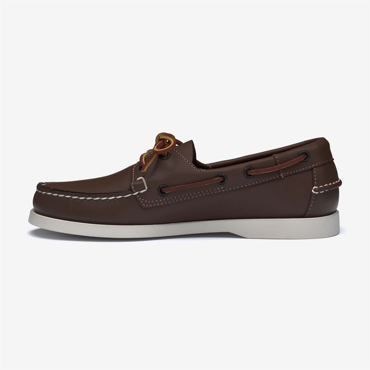 Brown Men's Nautical Moccasin Boat Shoes for Yachting 3