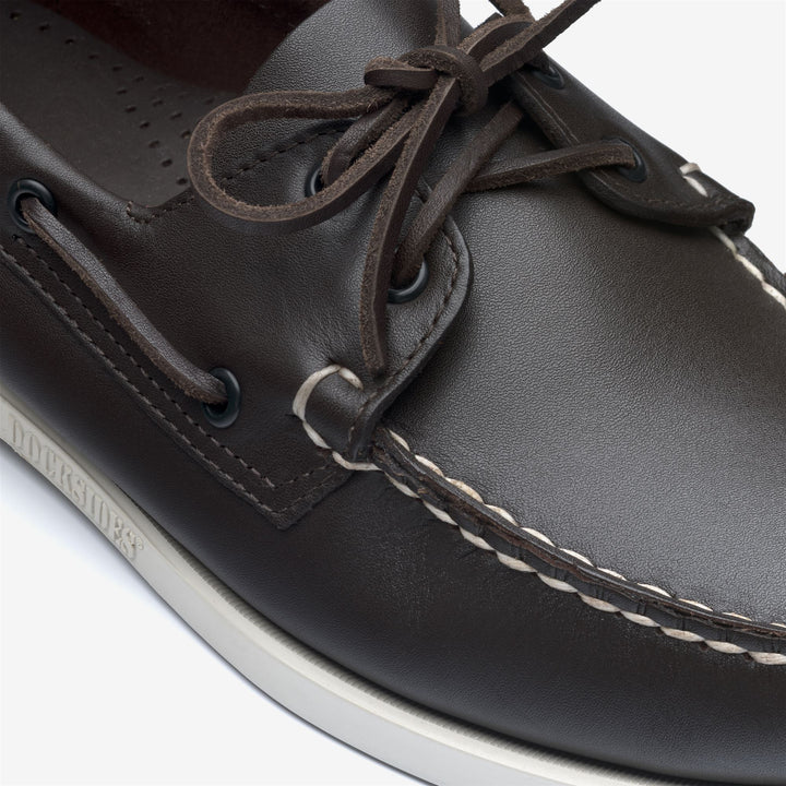 Dark Brown Men's Yachting Moccasin Boat Shoes 6