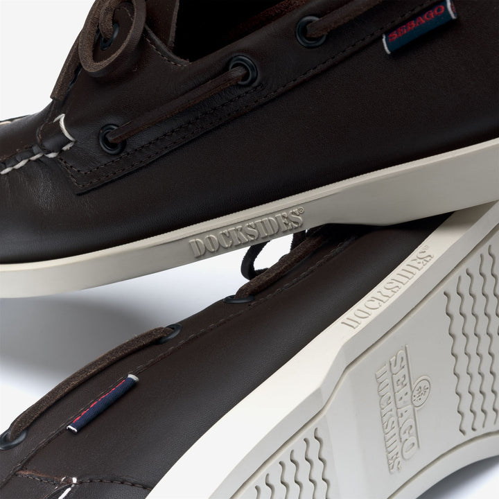 Mocassins bateau marron foncé pour homme 5