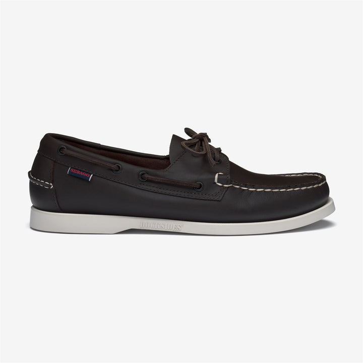 Mocassins bateau marron foncé pour homme 1