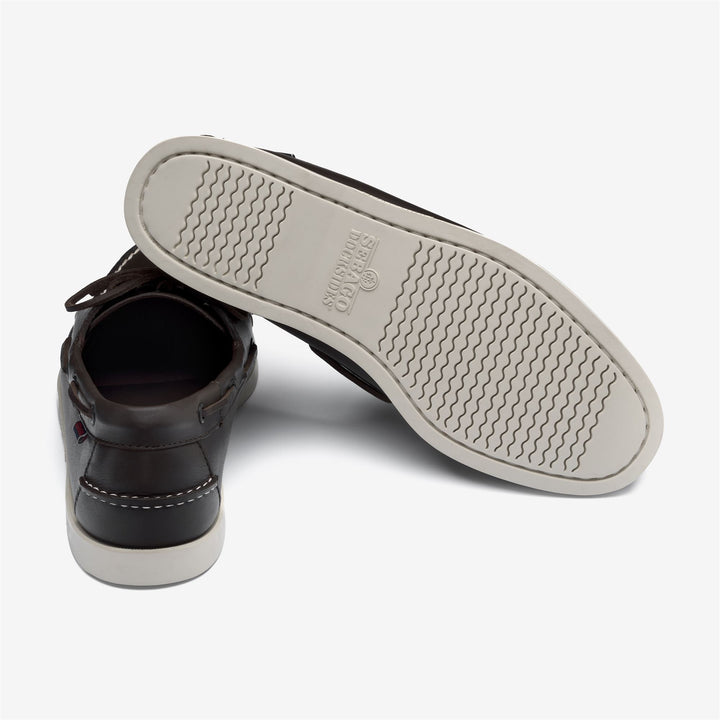 Mocassins bateau marron foncé pour homme 4