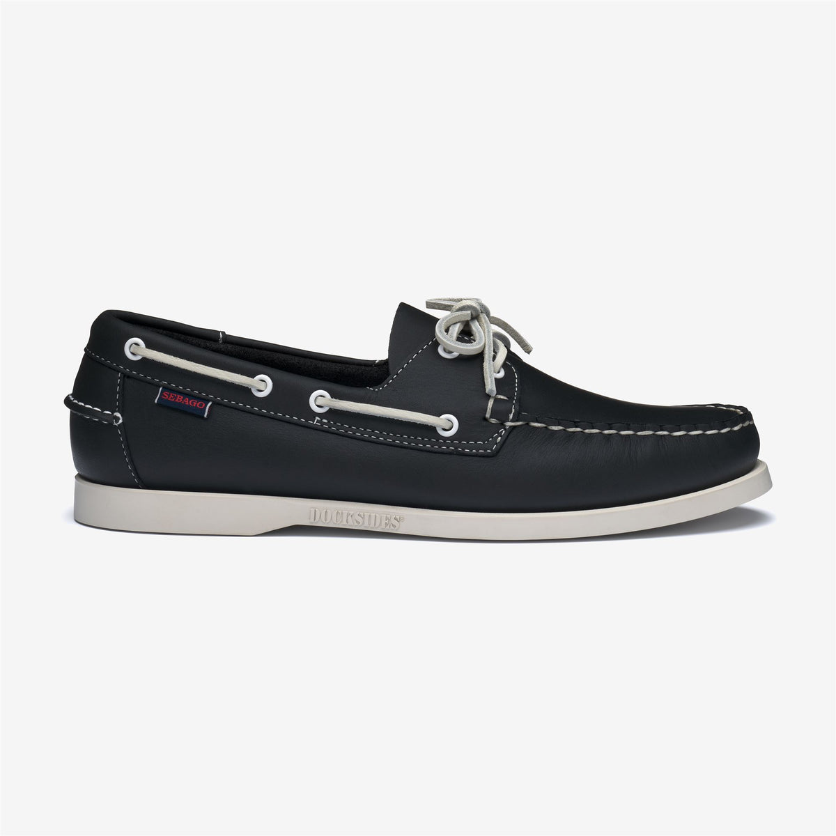 Blue Men's Leather Boat Shoe