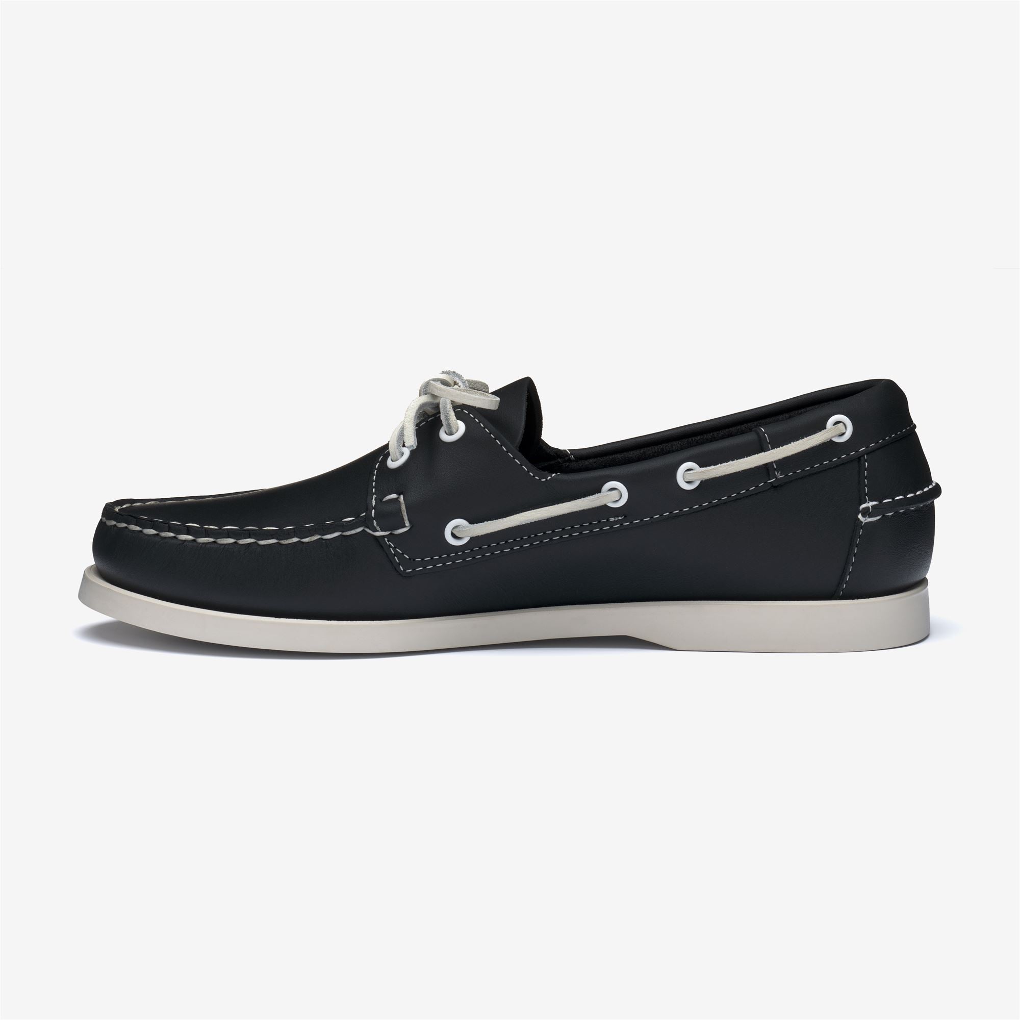 Navy Blue Men's Leather Docksides Moccasin for Yachting | Sebago