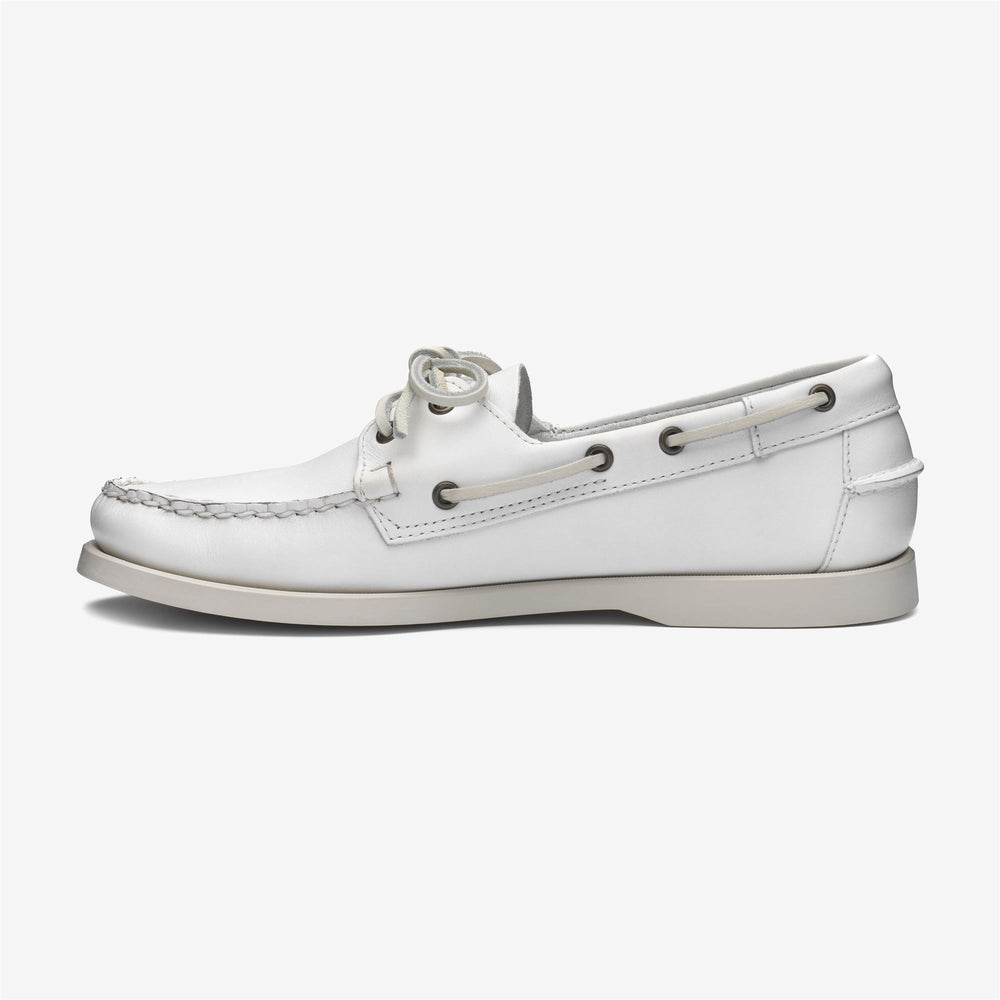 Mocassini da Barca in Pelle Uomo Grigio e Bianco Nautici 02