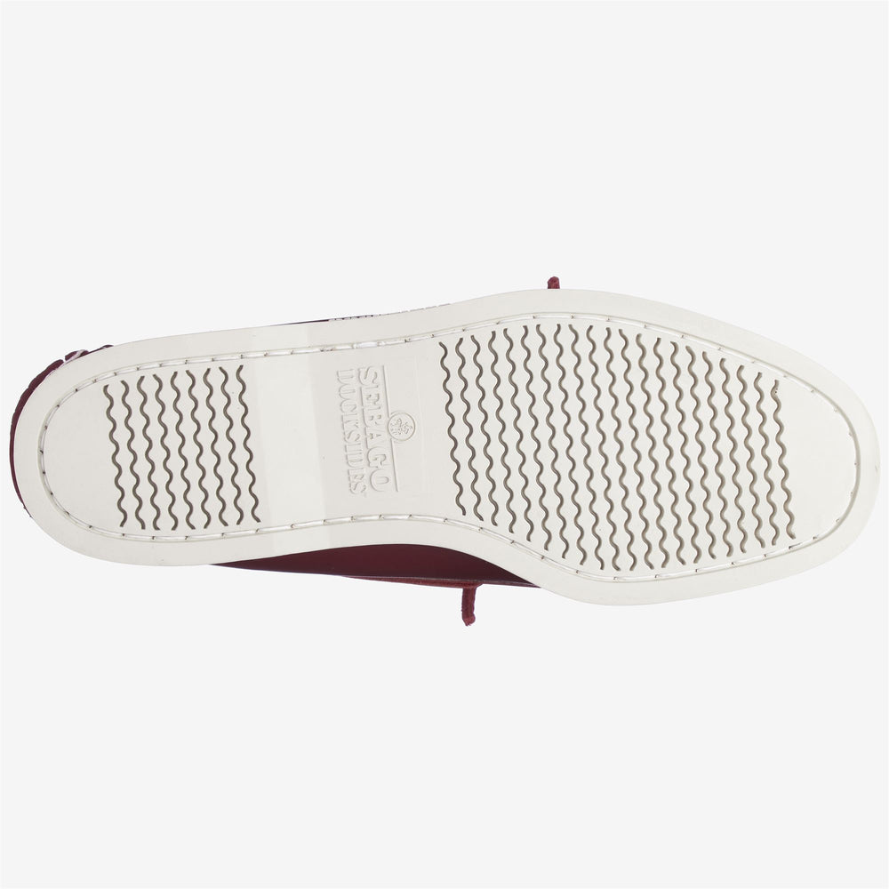 Dark Red Men's Nautical Moccasin Boat Shoes for Yachting 02