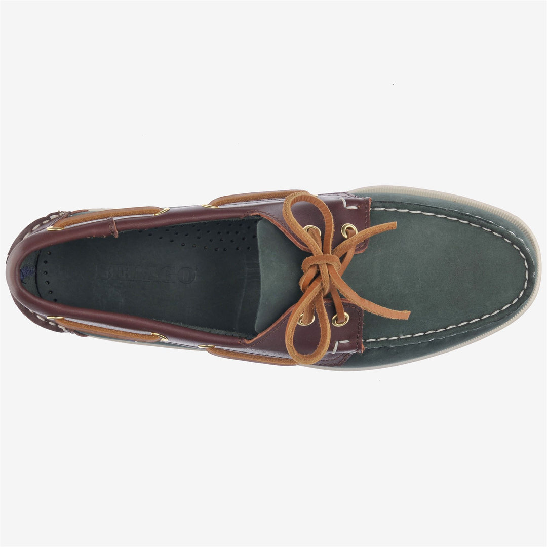 Navy blue Men's Nautical Moccasin Boat Shoes with Antislip Sole main