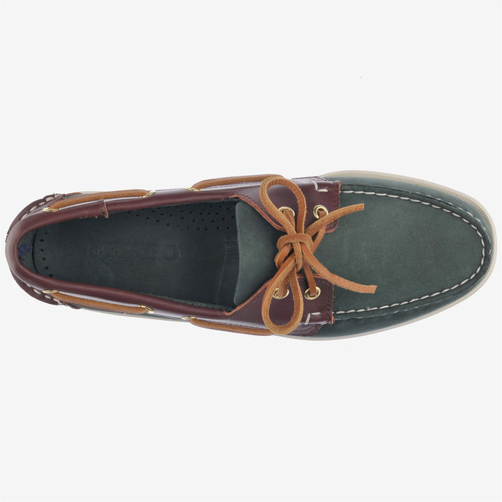 Navy blue Men's Nautical Moccasin Boat Shoes with Antislip Sole 4