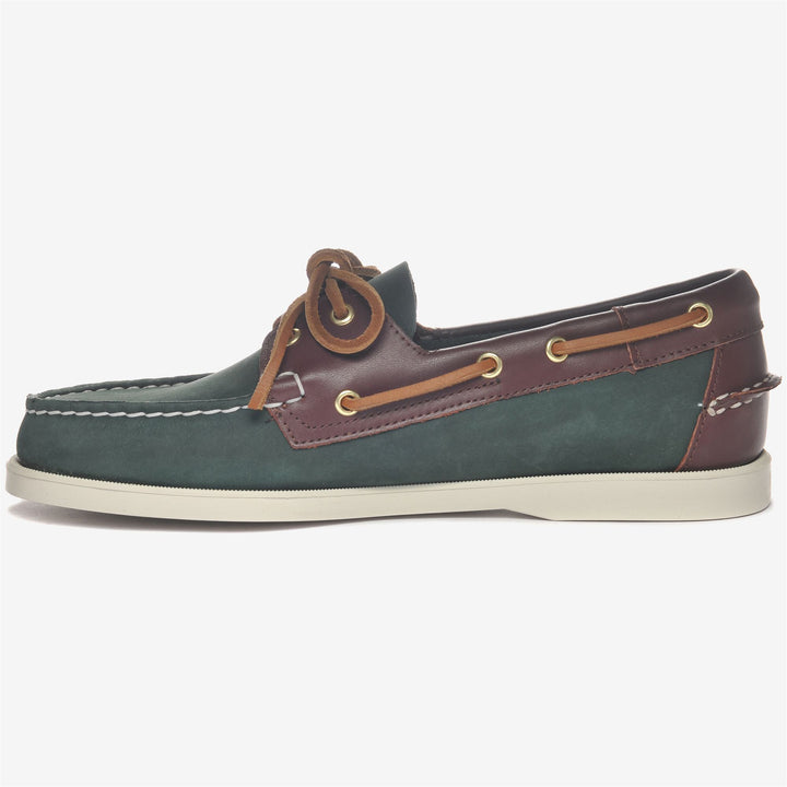 Navy blue Men's Nautical Moccasin Boat Shoes with Antislip Sole 3